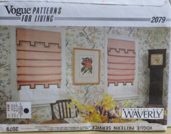 2079 VOGUE WINDOW ROMAN SHADES, VALANCE TREATMENT PATTERN